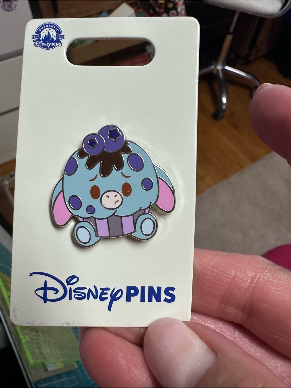 Eeyore Wild Blueberry Muffin Pin Disney Munchlings Mystery collection series 1